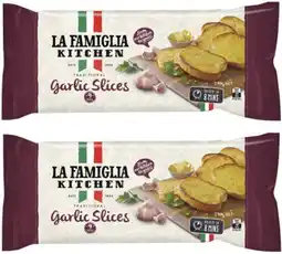 Coles La Famiglia Garlic Bread Slices 270g offer