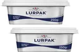 Coles Lurpak Spreadable Tub 250g offer