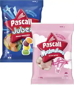 Coles Pascall Candy 180g-300g, Chocolate Bites 120g-185g or Marshmallows 280g offer