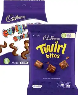 Coles Cadbury or Europe Bites 120g-160g offer