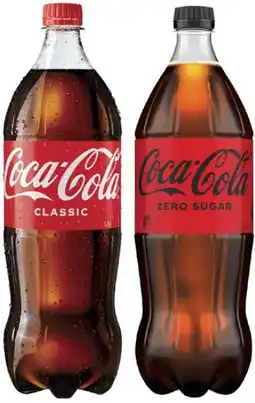 Coles Coca-Cola, Fanta or Sprite Soft Drink 1.25 Litre offer