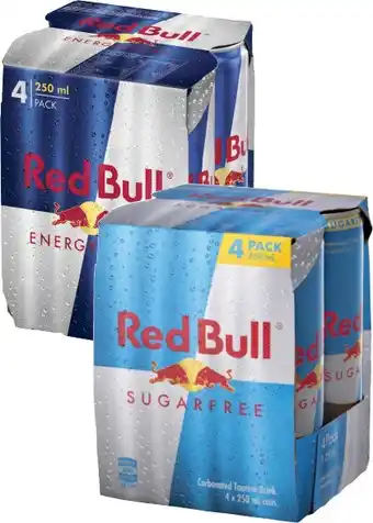 Coles Red Bull Energy Drink 4x250mL offer