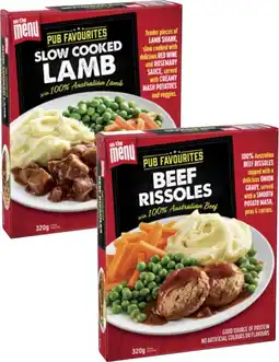 Coles On The Menu Plated Meal 320g offer