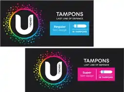 Coles U By Kotex Tampons Super or Regular 16 Pack offer