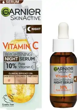 Coles Garnier Vitamin C Night Serum 30mL offer