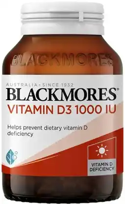 Coles Blackmores Vitamin D3 1000IU Capsules 200 Pack offer