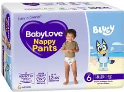 Coles BabyLove Jumbo Nappy Pants 42 Pack-56 Pack offer