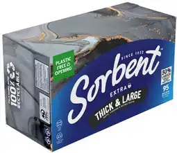 Coles Sorbent 2-Ply Thick & Large Facial Tissues 95 Pack offer