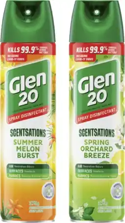 Coles Glen 20 Surface Spray Disinfectant Scentsations 375g offer