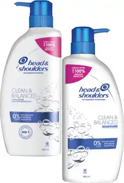 Coles Head & Shoulders Shampoo or Conditioner 850mL offer