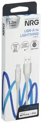 Coles NRG 1.2m USB-A to Lightning Cable White 1 Each offer