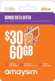 Coles amaysim $30 Starter Pack offer