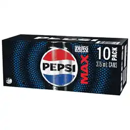Woolworths Pepsi, Solo, Mountain Dew or Schweppes Lemonade Soft Drink Varieties 10 x 375ml offer