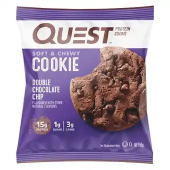 Woolworths Quest Protein Cookie 58-59g‡ offer