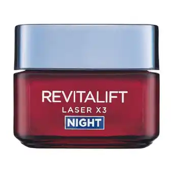 Woolworths L'Oreal Paris Revitalift Laser X3 Night Cream 50ml offer