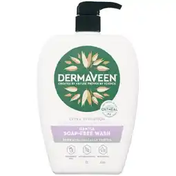 Woolworths Dermaveen Extra Hydration Gentle Soap Free Wash 1 Litre offer