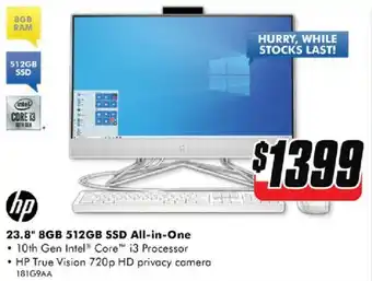 The Good Guys HP 23.8" 8GB 512GB SSD All-in-One offer