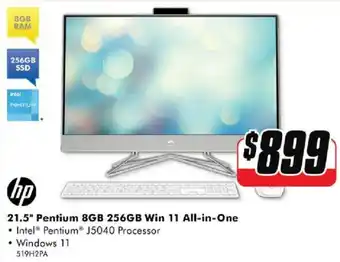 The Good Guys HP 21.5" Pentium 8GB 256GB Win 11 All-in-One offer