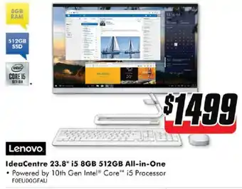 The Good Guys Lenovo IdeaCentre 23.8" i5 8GB 512GB All-in-One offer