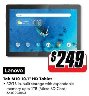 Lenovo Tab M10 10.1" HD Tablet