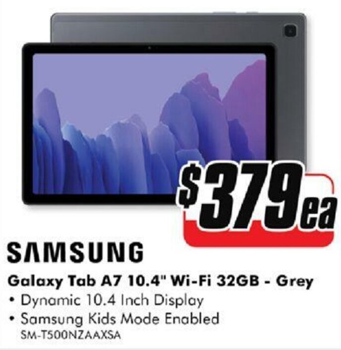 The Good Guys Samsung Galaxy Tab A7 10.4" Wi-Fi 32GB - Grey offer