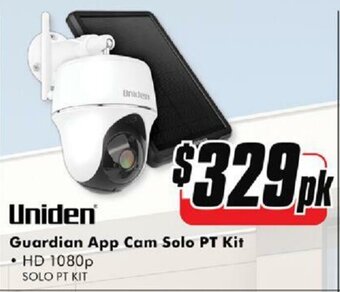 The Good Guys Uniden Guardian App Cam Solo PT Kit offer