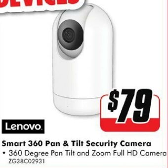 The Good Guys Lenovo Smart 360 Pan & Tilt Security Camera offer