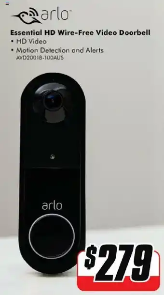 Arlo Essential HD Wire-Free Video Doorbell