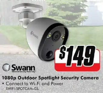The Good Guys Swann 1080p Outdoor Spotlight Security Camera offer
