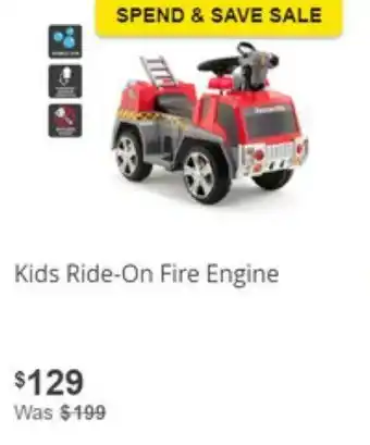 Kids Ride-On Fire Engine