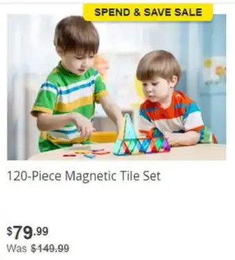 120-Piece Magnetic Tile Set