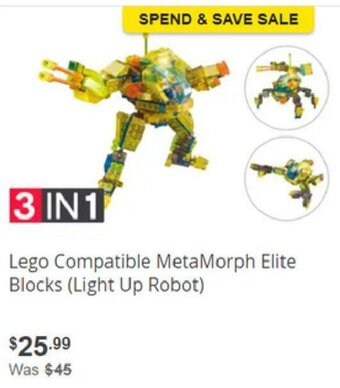Dick Smith Lego Compatible MetaMorph Elite Blocks offer