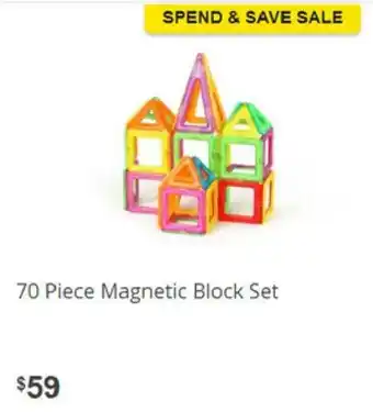 70 Piece Magnetic Block Set