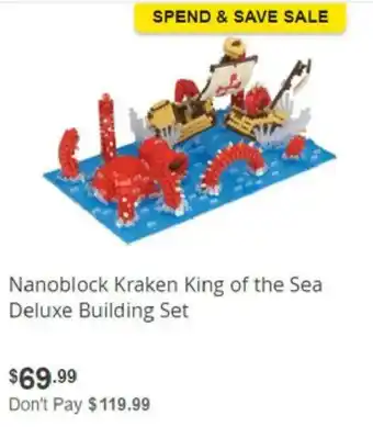 Nanoblock Kraken King of the Sea Deluxe Building Set