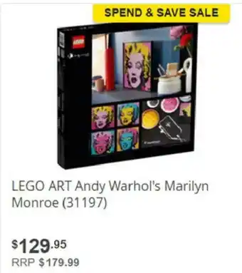 Dick Smith Lego Art Andy Warhol's Marilyn Monroe - 31197 offer