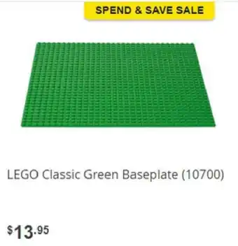 Lego Classic Green Baseplate - 10700