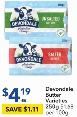 Ritchies Devondale Butter Varieties 250g offer
