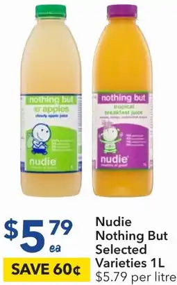 Ritchies Nudie Nothing But Selected Varieties 1L offer