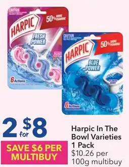 Ritchies Harpic In The Bowl Varieties 1 Pack offer