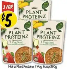 NQR Heinz Plant Proteinz 7 Veg Soup 330g offer