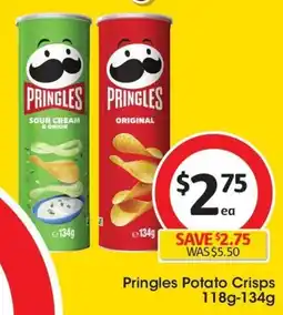 Coles Pringles Potato Crisps 118g-134g offer