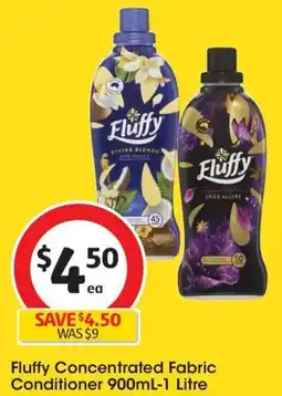 Coles Fluffy Concentrated Fabric Conditioner 900mL-1 Litre offer