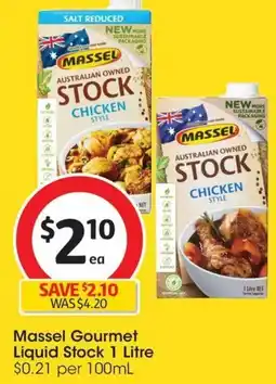 Coles Massel Gourmet Liquid Stock 1 Litre offer