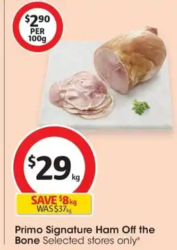 Coles Primo Signature Ham Off the Bone offer