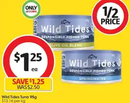 Coles Wild Tides Tuna 95g offer