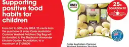 Coles Coles Australian Carisma Washed Potatoes 2kg Bag offer