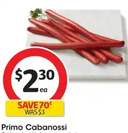 Coles Primo Cabanossi offer