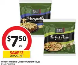 Coles Perfect Italiano Cheese Grated 450g offer