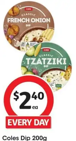 Coles Coles Dip 200g offer