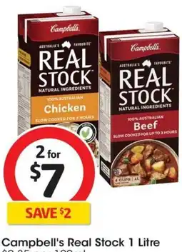 Coles Campbell's Real Stock 1 Litre offer